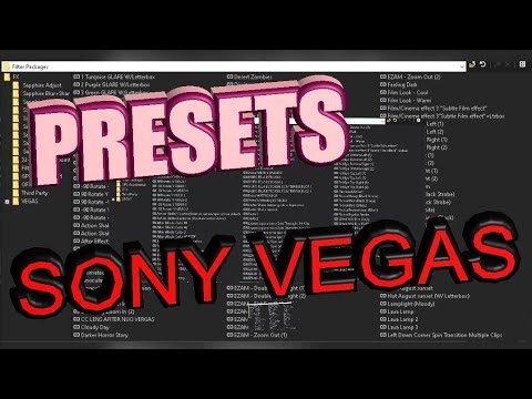 sony vegas preset pack